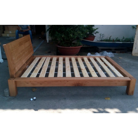 Robot Oak - Mặt Gỗ - Nệm 1m4 x 2m : Giường Ngủ Gỗ Sồi